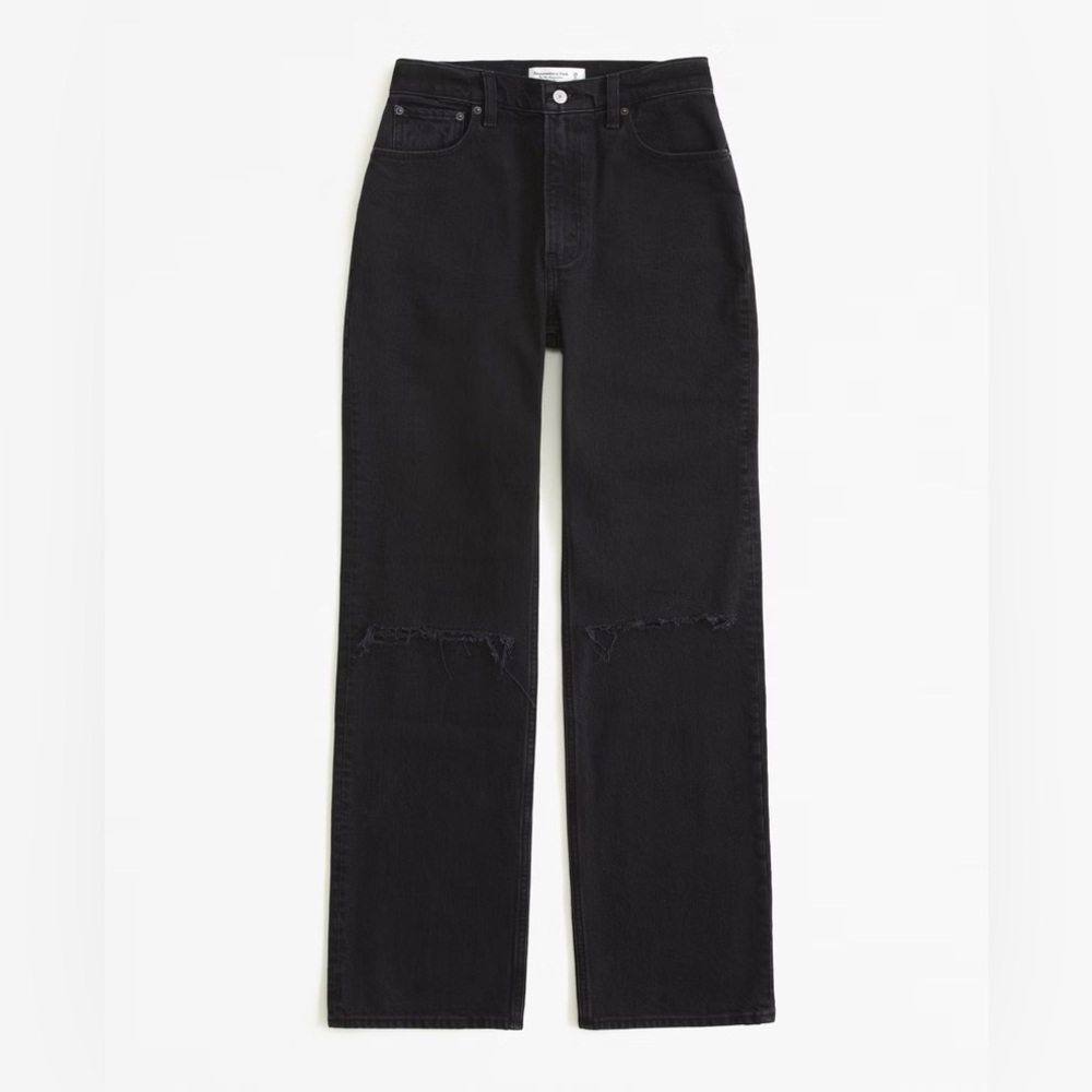 Abercrombie & Fitch High-Rise 90s Relaxed Jeans - Black